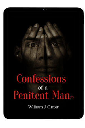 A book cover with a man 's face and hands covering his eyes.